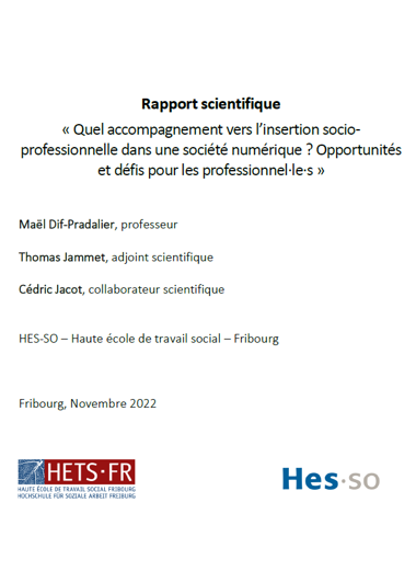 Rapport de recherche - couverture